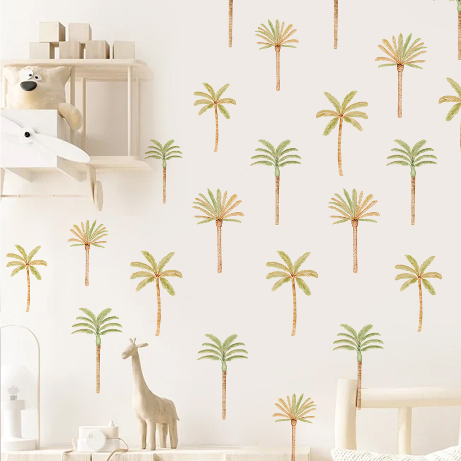 Baby Nursery Decor Ideas - Pegatina de pared de palmera de