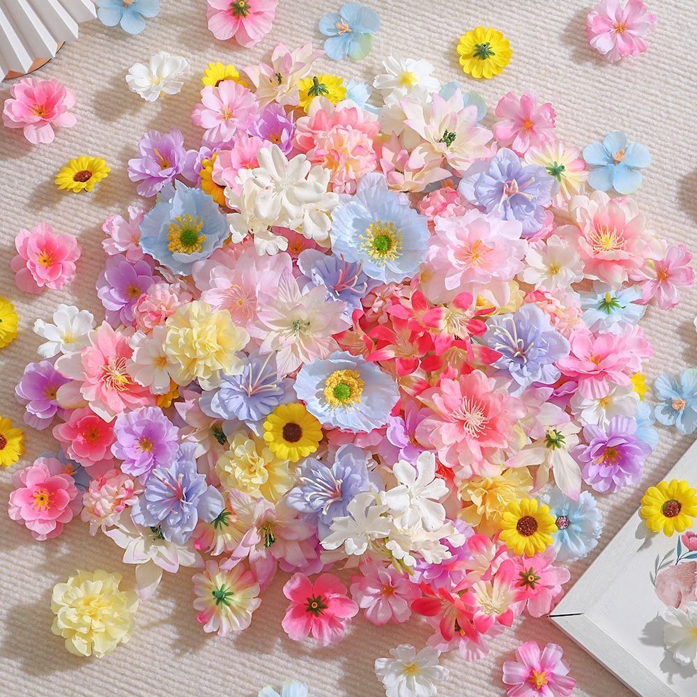Baby Nursery Decor Ideas - 20/50 Uds. Flores artificiales de seda,