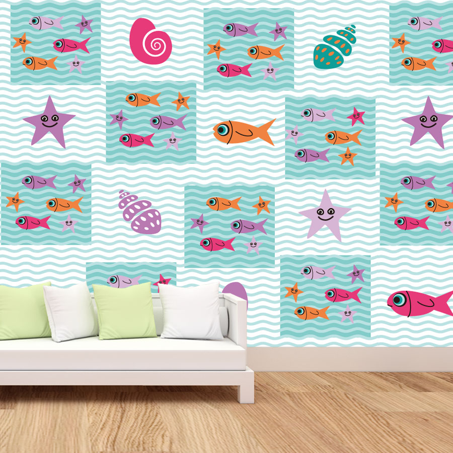 Baby Nursery Peel And Stick Wallpaper - Papel pintado con foto de dibujos