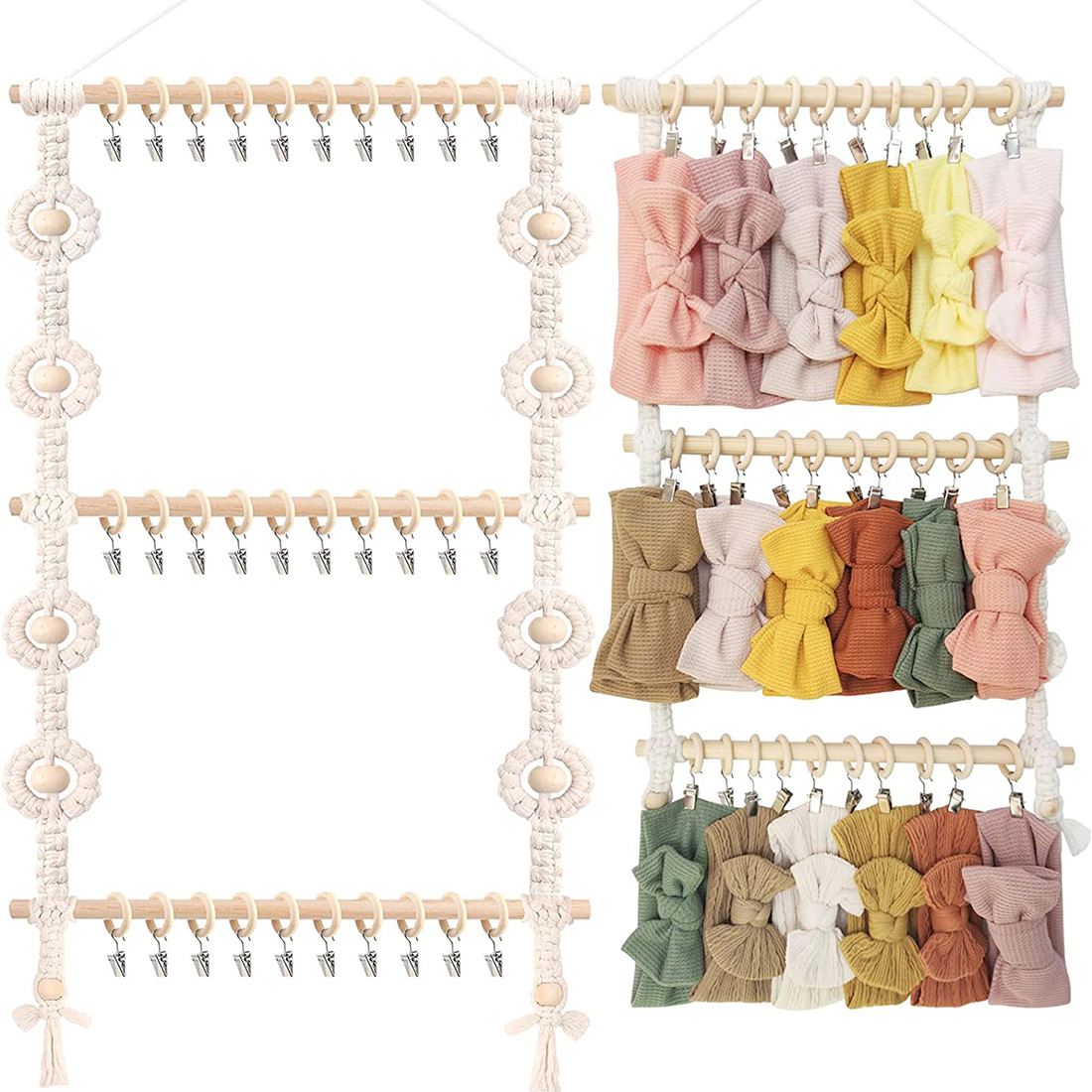 Baby Nursery Decor Ideas - Macramé para colgar en la pared,