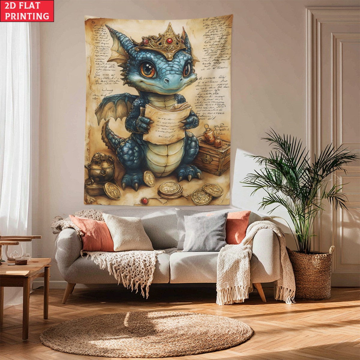 Baby Nursery Modern - Tapiz de fantasía del tesoro de