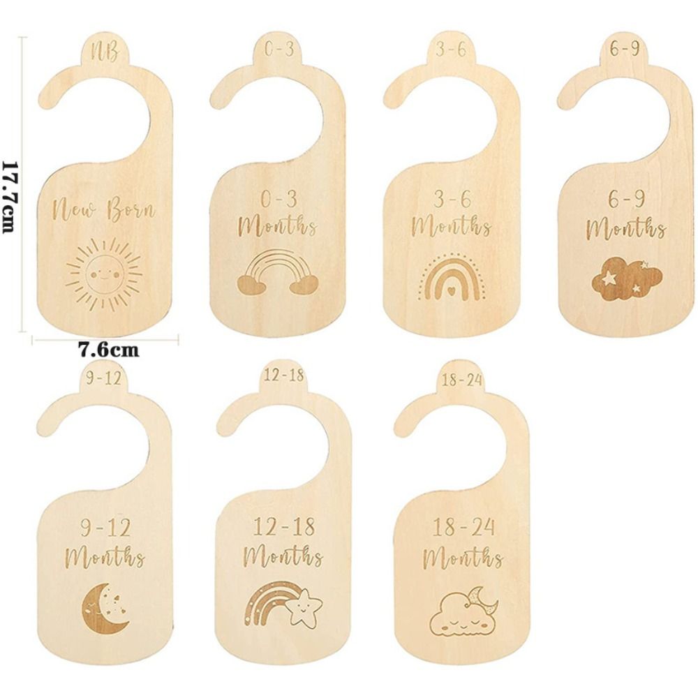 Baby Nursery Wardrobe - 7/8 piezas de divisores de madera