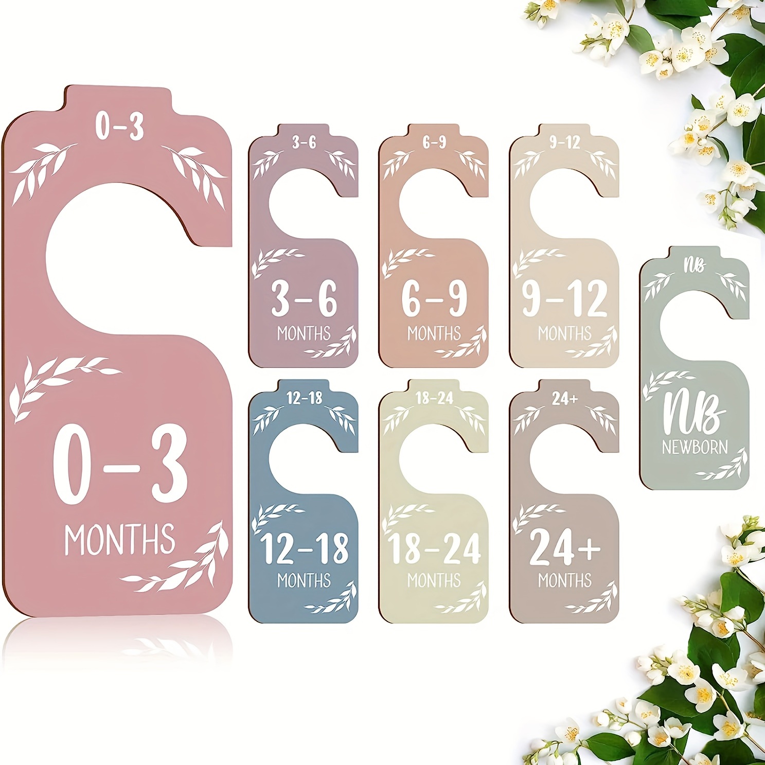 Baby Nursery Wardrobe - 8 divisores de armario de bebé