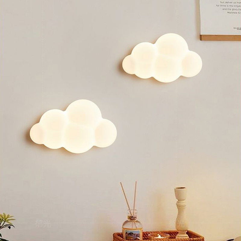 Baby Nursery Egg Light - Lámparas de pared de nube blanca