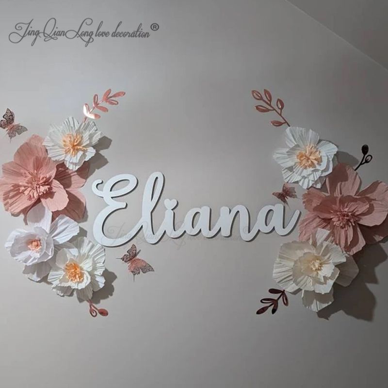 Baby Nursery Modern - Letrero con nombre personalizado para guardería,