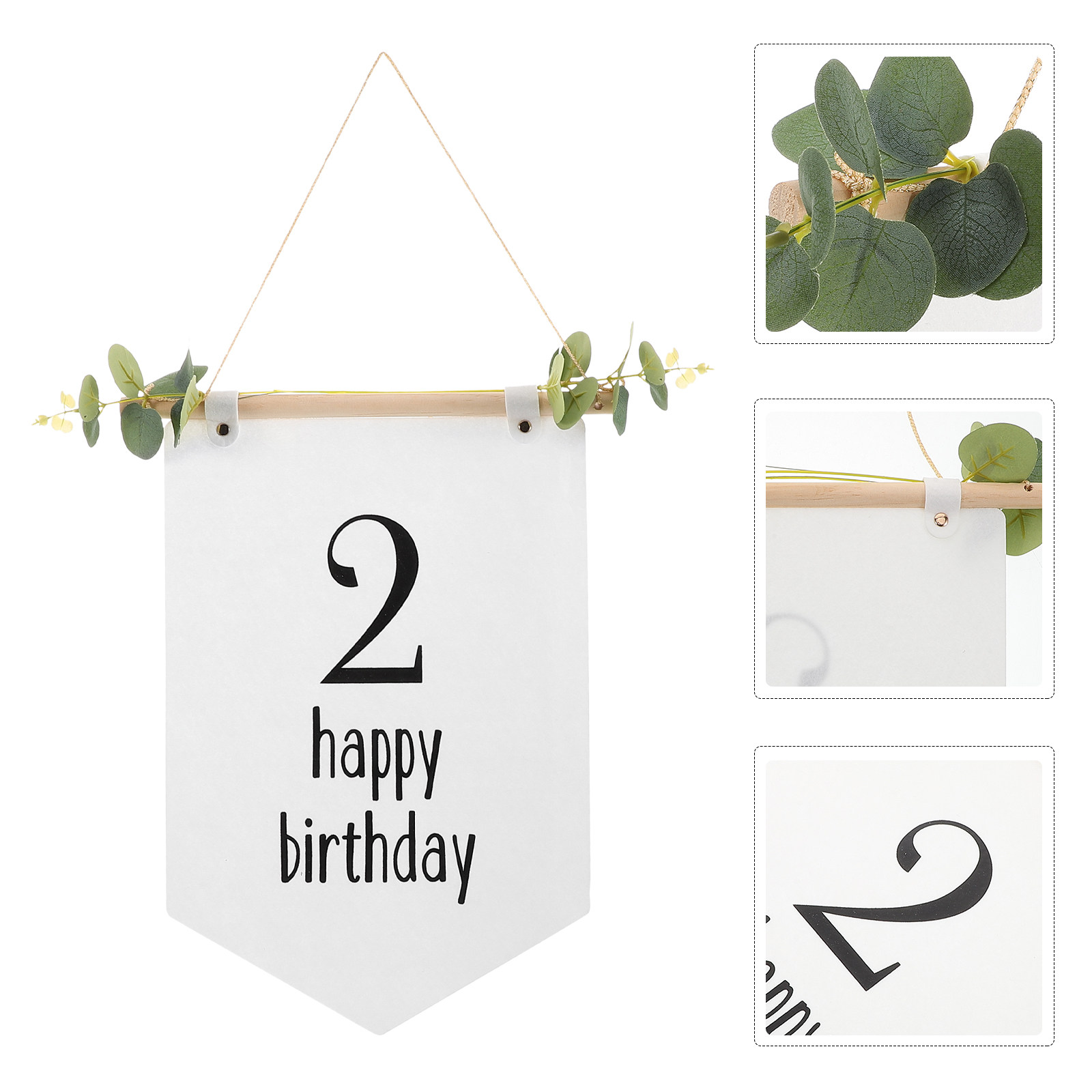 Baby Nursery Bunting - Banderín de Fieltro para Cumpleaños, Decoraciones