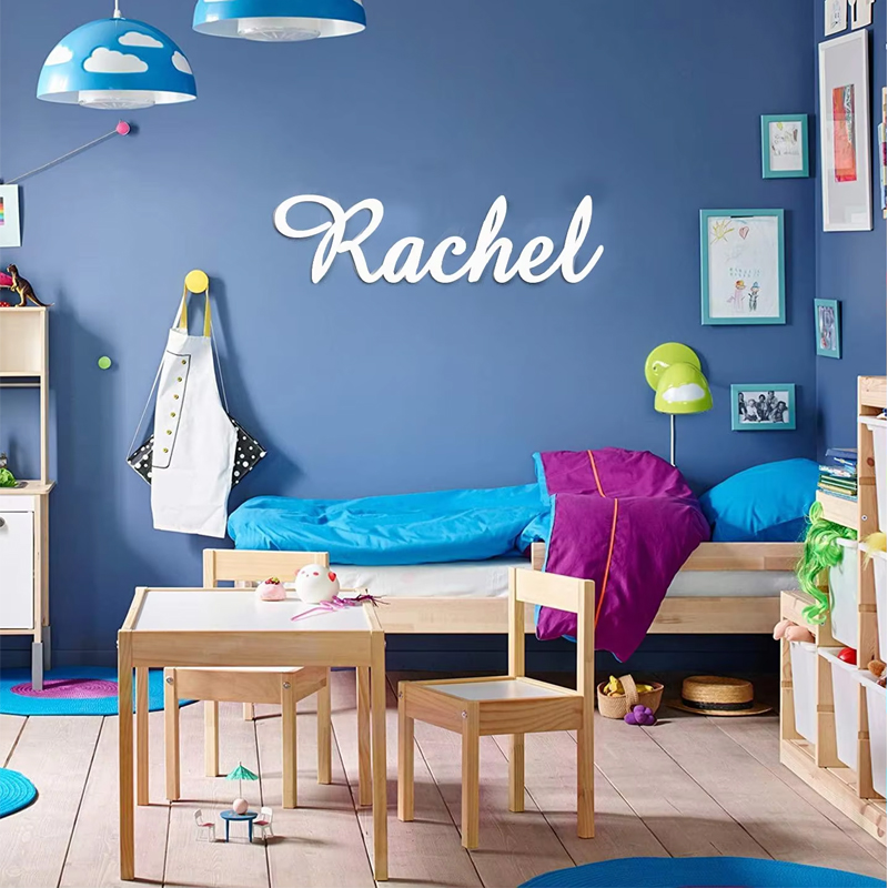 Baby Nursery Modern - Señal de nombre personalizada, letrero de