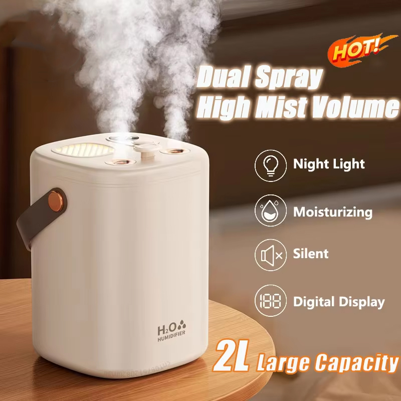 Humidifier Nursery Quiet - Humidificador ultrasónico de 2L para habitación