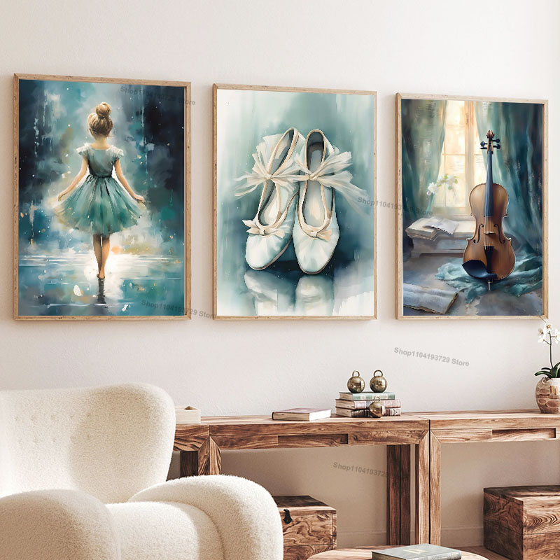 Baby Nursery Modern - Cuadro de acuarela con diseño de