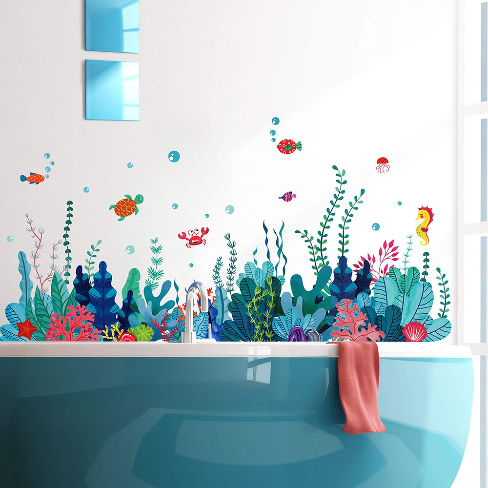 Baby Nursery Under The Sea - Pegatinas de pared grandes bajo el