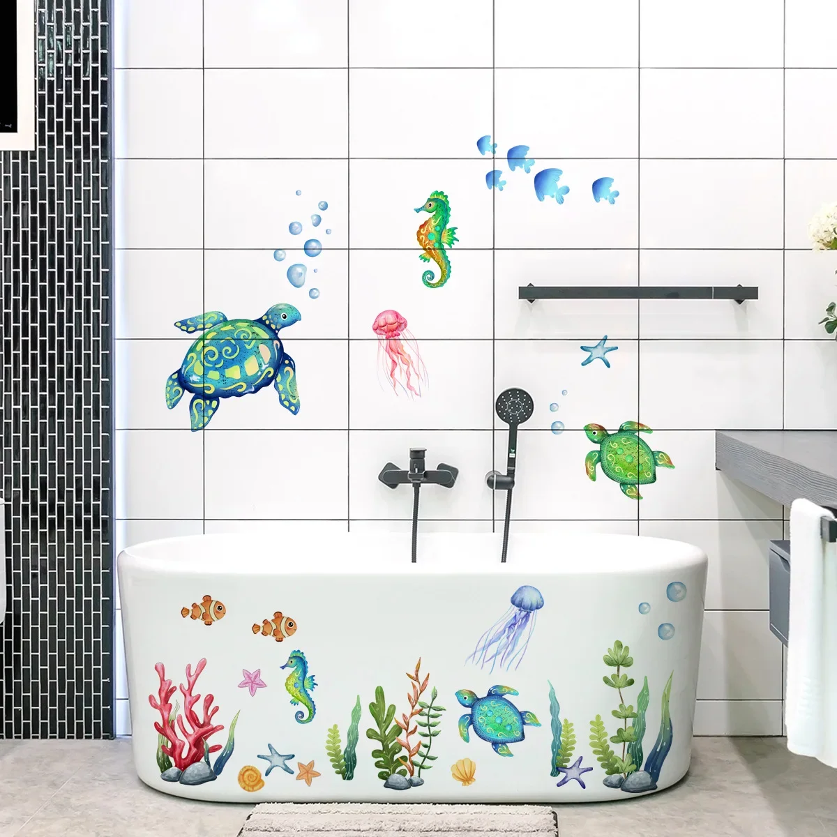 Baby Nursery Under The Sea - Calcomanías de pared de océano bajo