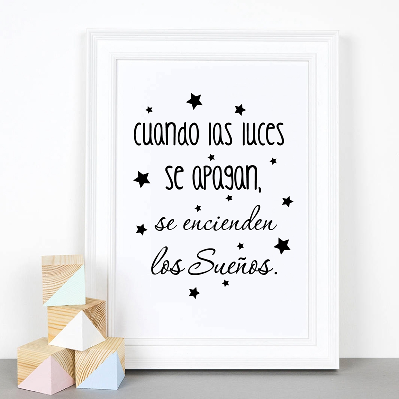 Baby Nursery In Spanish - Pintura en lienzo de decoración artística