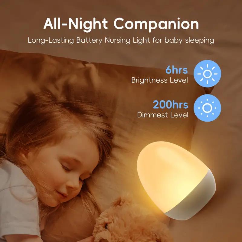 Baby Nursery Egg Light - Luz nocturna táctil para guardería de