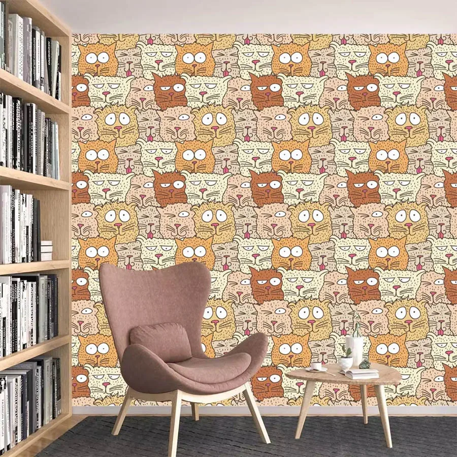 Baby Nursery Peel And Stick Wallpaper - Papel tapiz personalizado de dibujos animados,