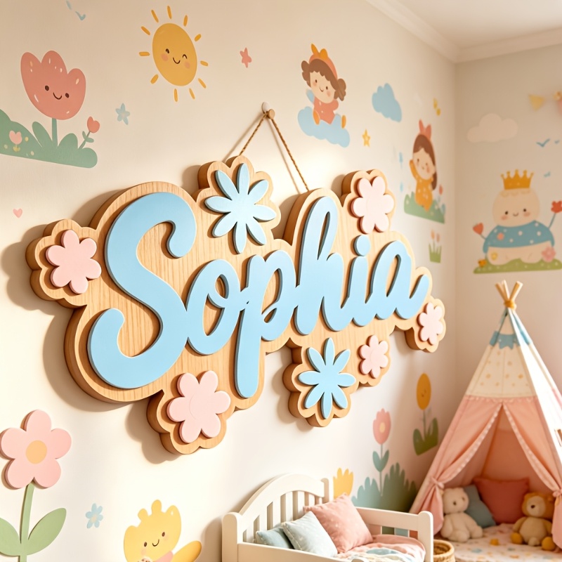 Baby Nursery Toy - Letrero Personalizado con Nombre y Diseño