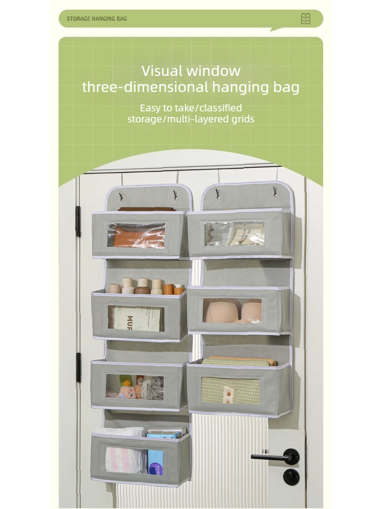 Baby Nursery Hooks - Bolsa Colgante Multiusos para Guardar Artículos