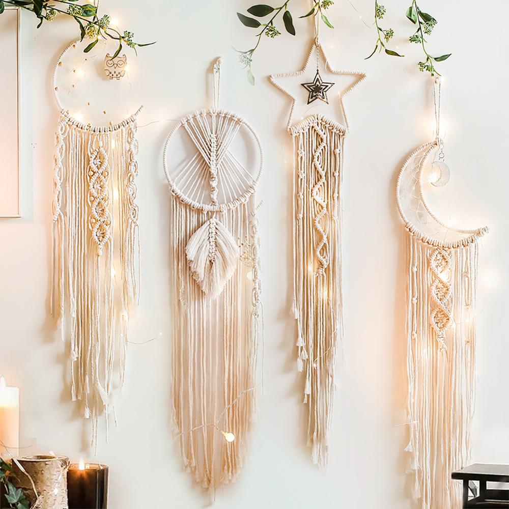 Baby Nursery Modern - Atrapasueños de macramé, decoración bohemia para