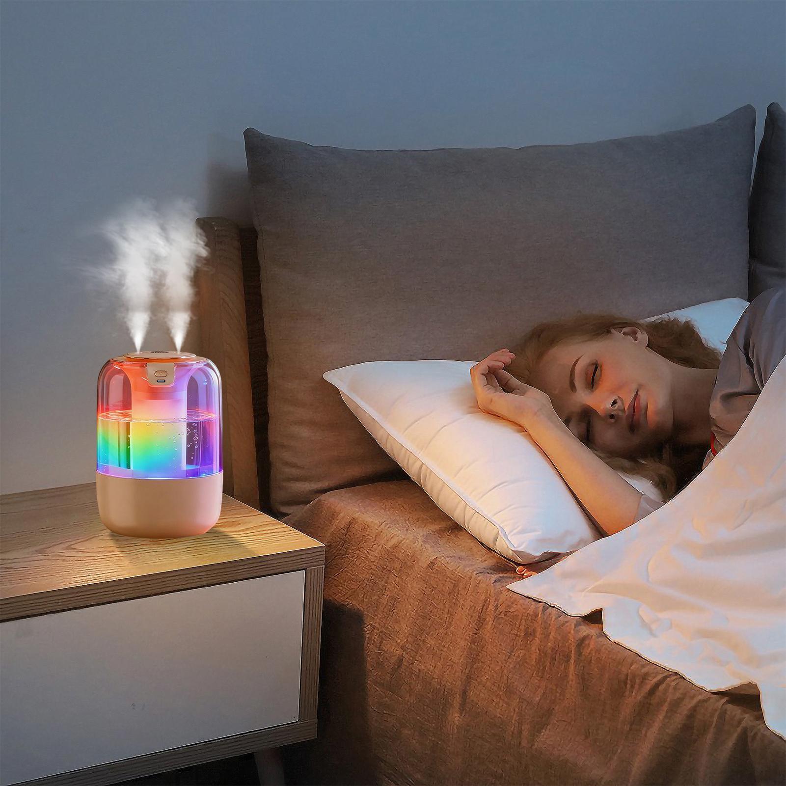 Humidifier Nursery Quiet - Humidificador de dormitorio con luz nocturna,