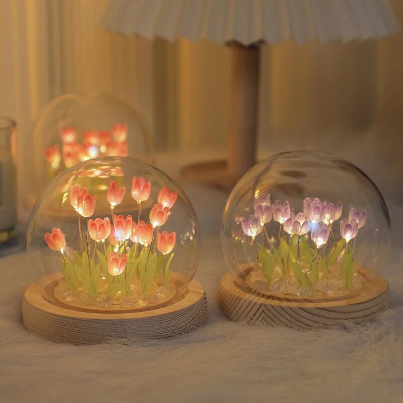 Baby Nursery Egg Light - Flor de tulipán Artificial, adornos de