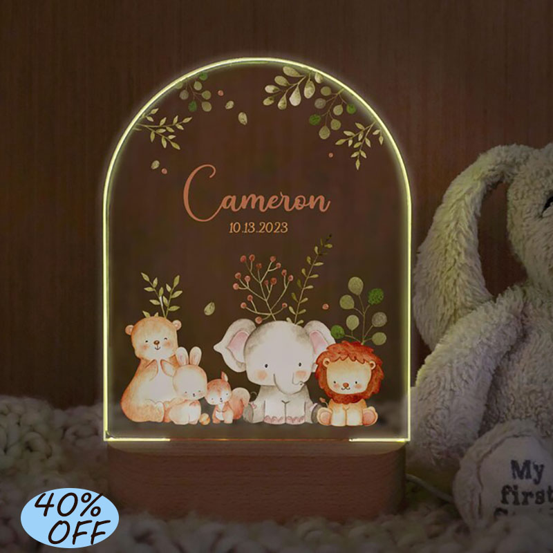 Luz nocturna de bebé con nombr - Baby Nursery Egg Light reseña y precio
