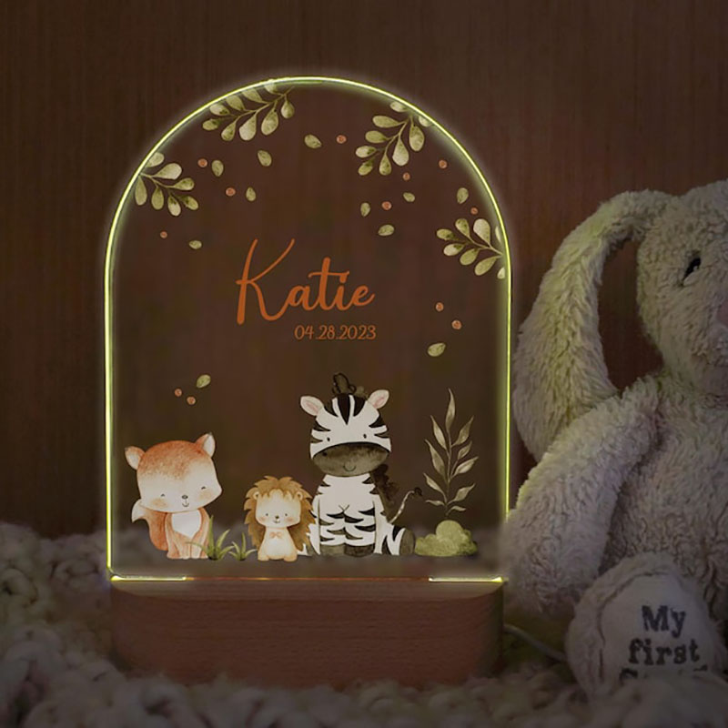 Luz nocturna de bebé con nombr - Baby Nursery Egg Light reseña y precio