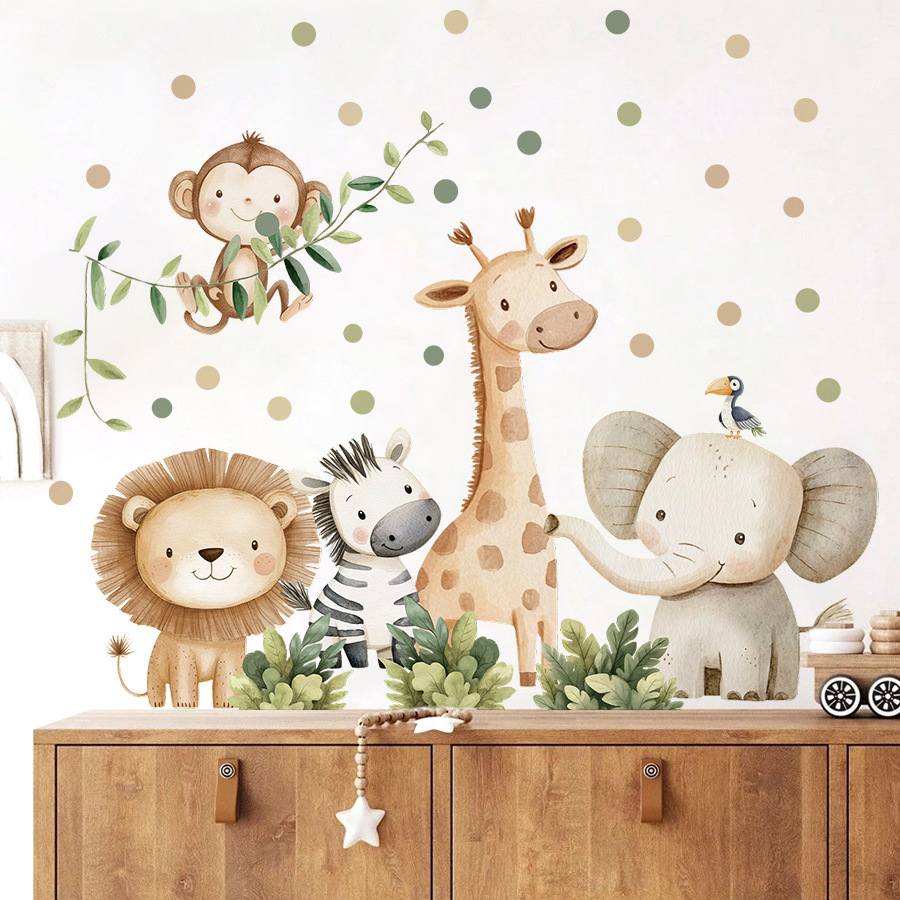 Pegatinas de pared de animales - Baby Nursery Modern reseña y precio