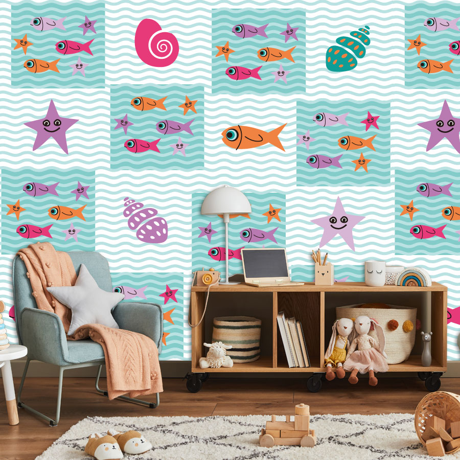 Papel pintado con foto de dibu - Baby Nursery Peel And Stick Wallpaper reseña y precio