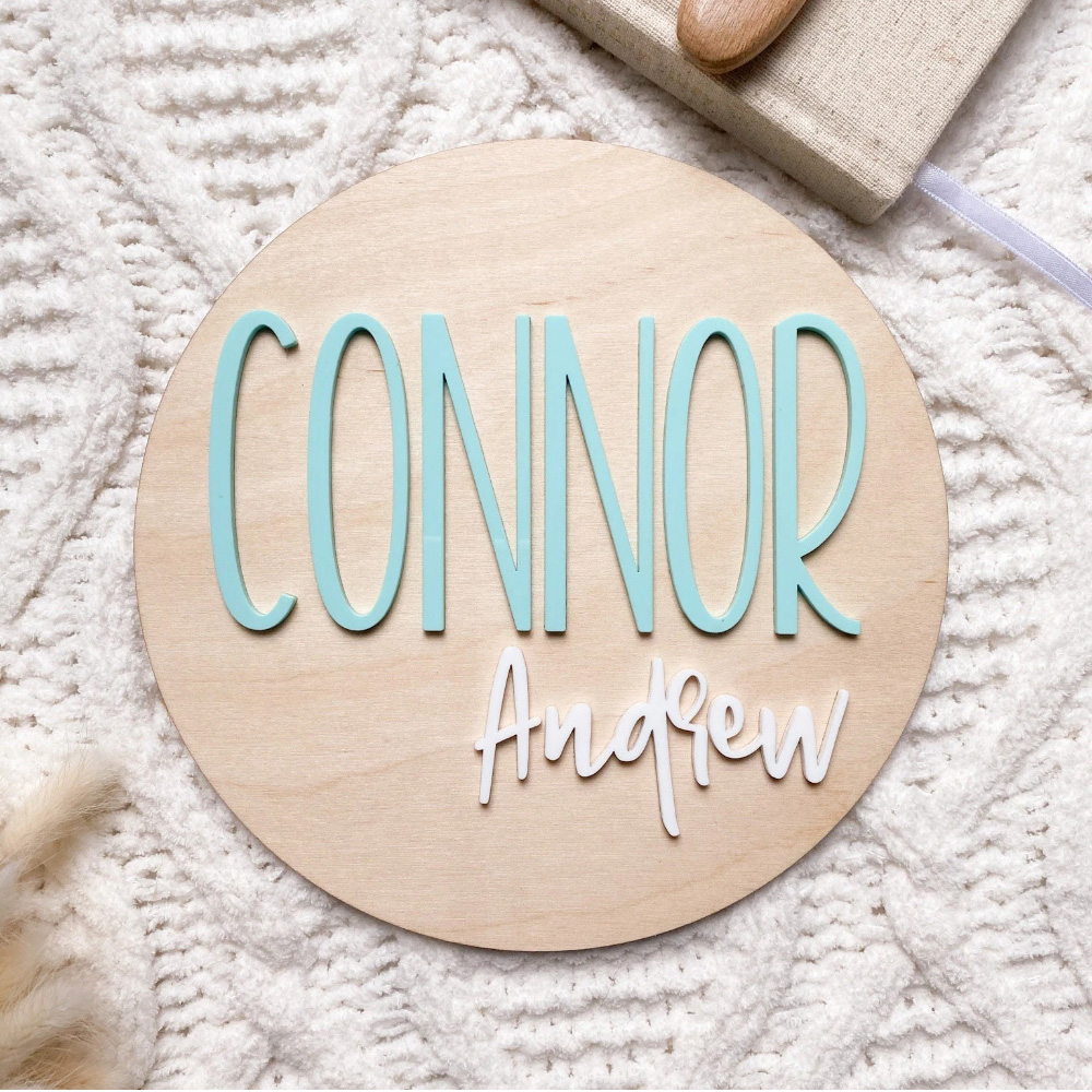 Placa de anuncio de nacimiento - Baby Nursery Toy reseña y precio