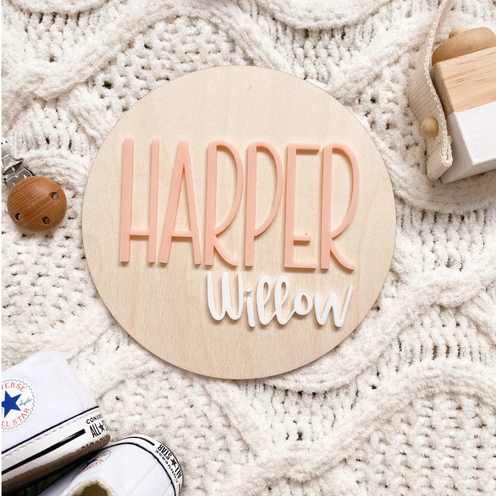 Placa de anuncio de nacimiento - Baby Nursery Toy reseña y precio