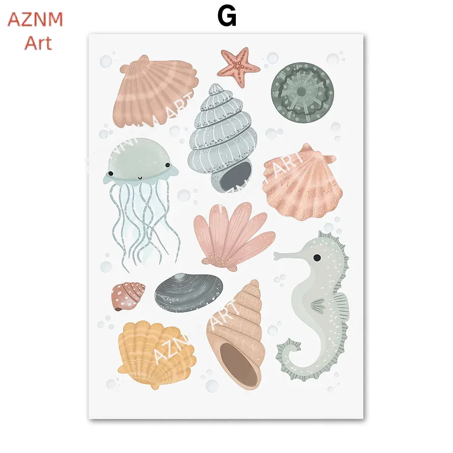 Impresiones artísticas para pa - Baby Nursery Under The Sea reseña y precio