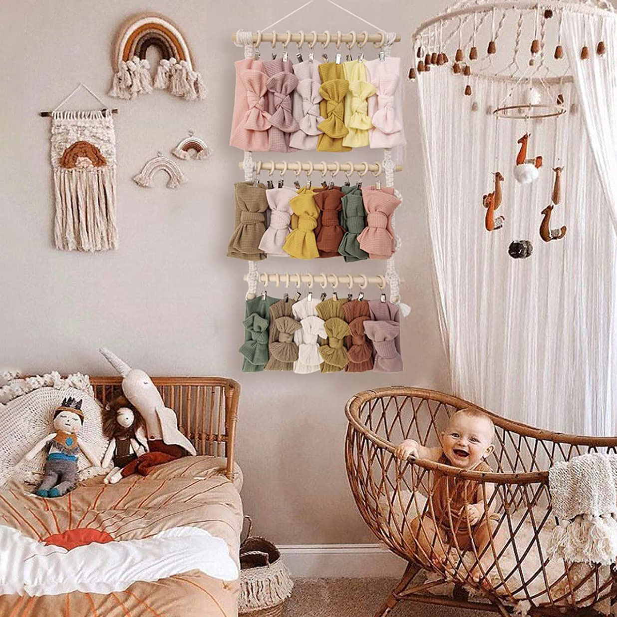 Macramé para colgar en la pare - Baby Nursery Decor Ideas reseña y precio