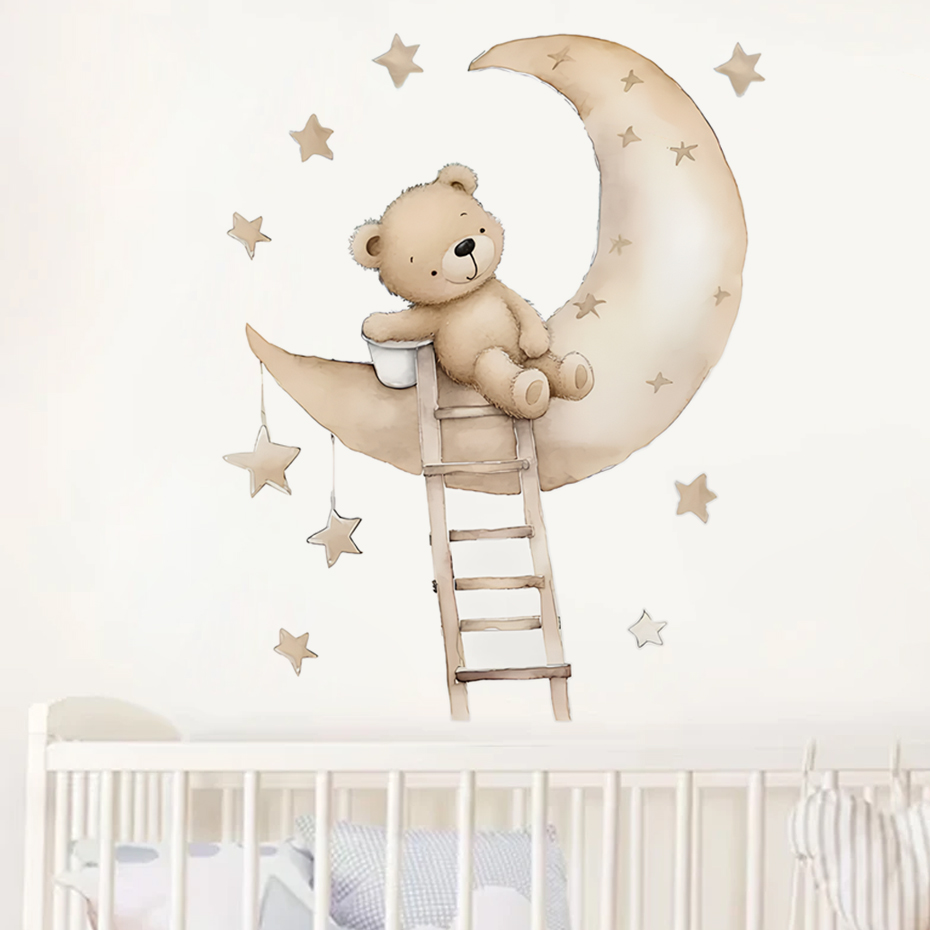 Lindo oso estrella nube pegati - Baby Nursery Decor Ideas reseña y precio