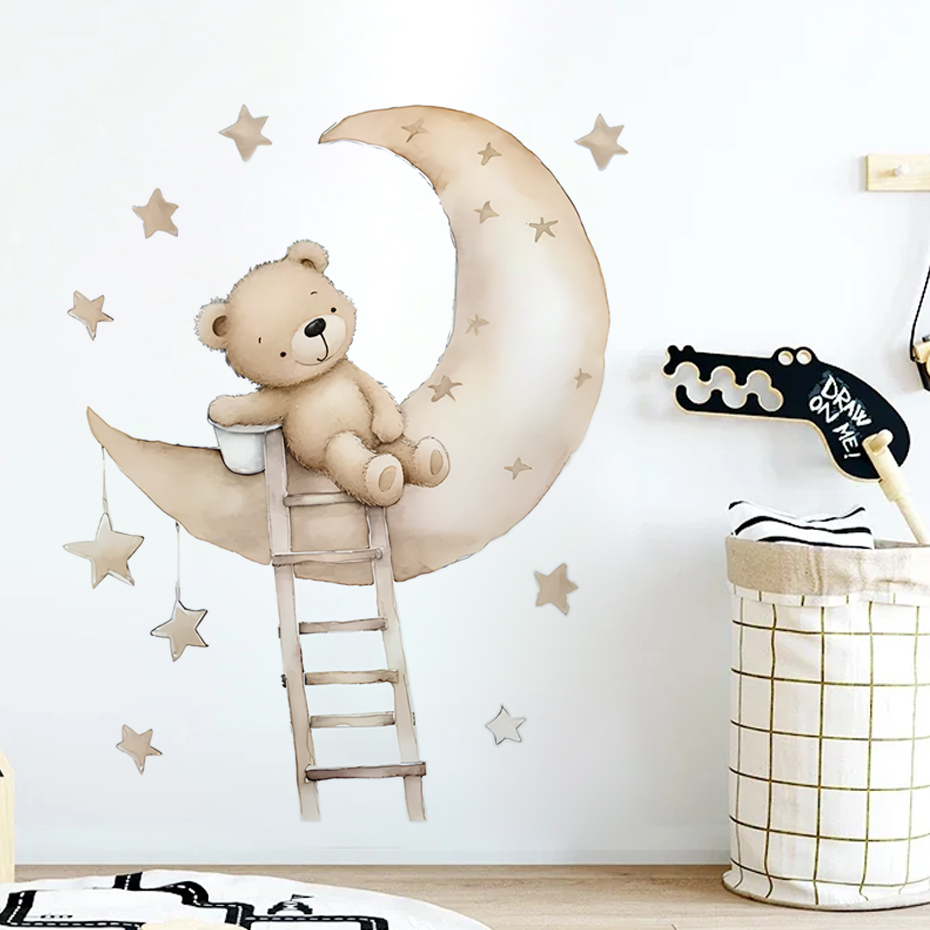 Lindo oso estrella nube pegati - Baby Nursery Decor Ideas reseña y precio