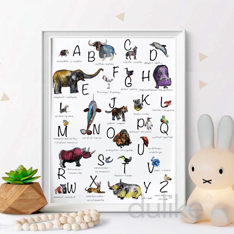 Pintura en lienzo de decoració - Baby Nursery In Spanish reseña y precio