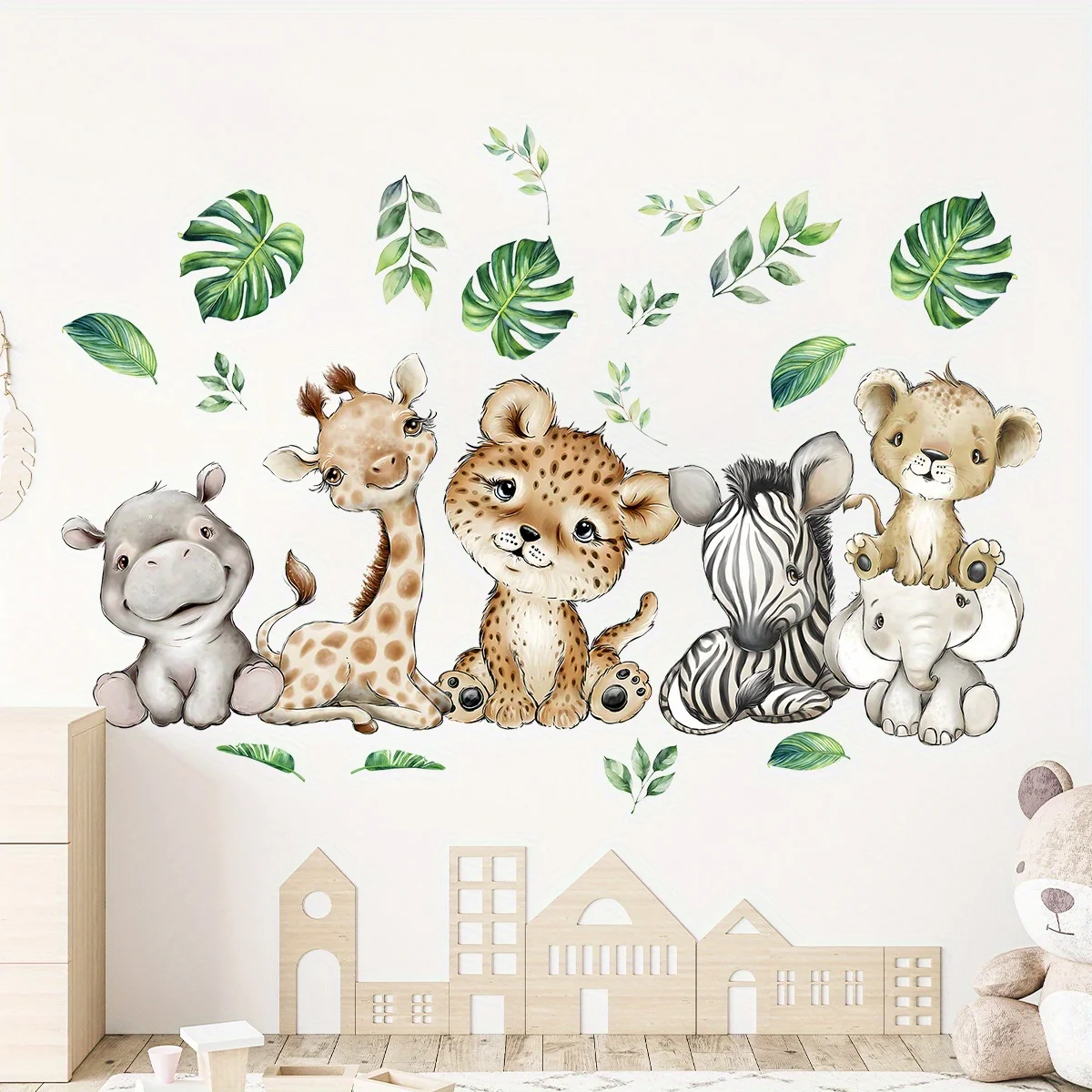 1 unidad de pegatinas de pared - Baby Nursery Wall Mural reseña y precio