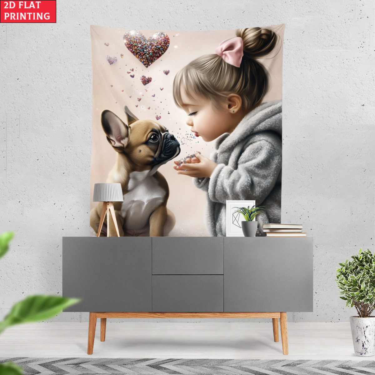 Tapiz de amor con corazón de c - Baby Nursery Modern reseña y precio