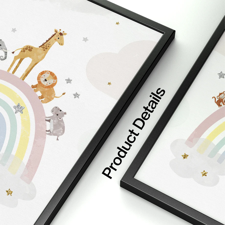 Pósteres nórdicos de jirafa, e - Baby Nursery Decor Ideas reseña y precio