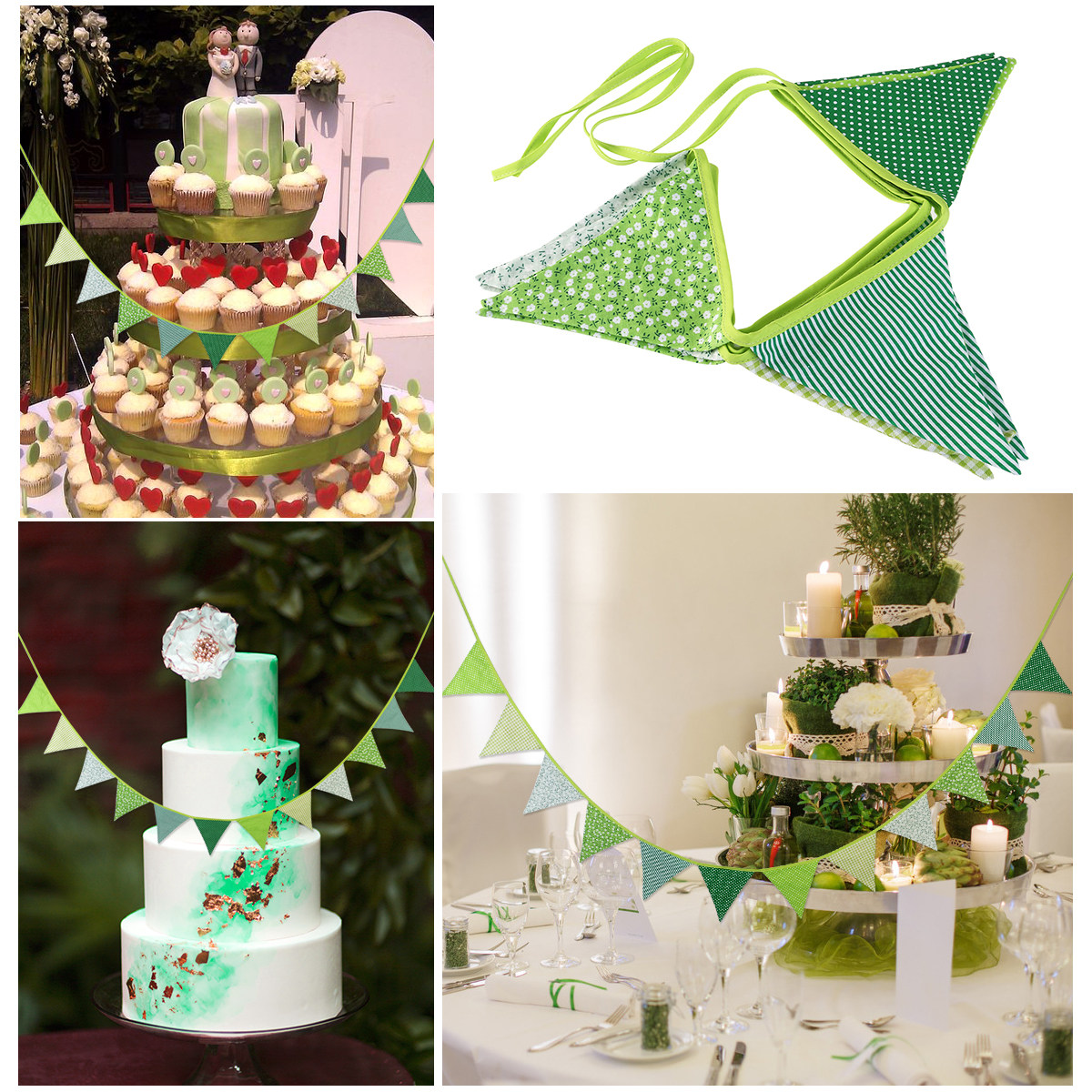 12 Banderines Triangulares de  - Baby Nursery Bunting reseña y precio