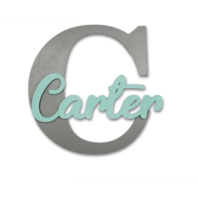 Letras de madera, letras para  - Baby Nursery Modern reseña y precio