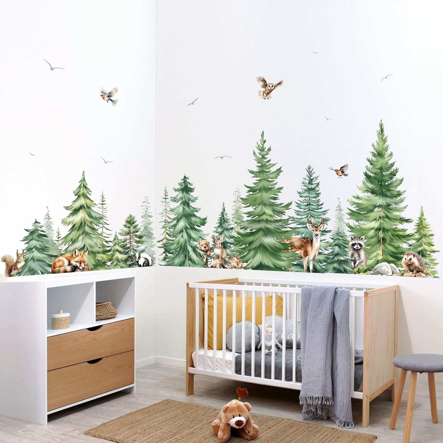 Pegatinas de pared de animales - Baby Nursery Wall Mural reseña y precio