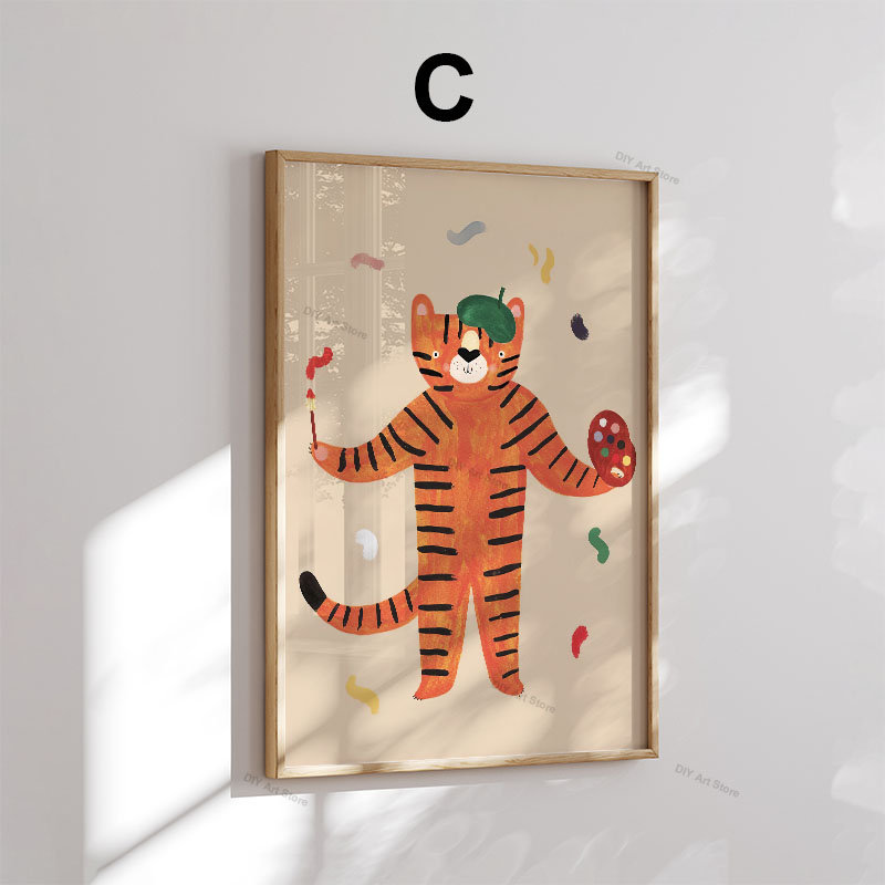 Divertidos Cuadros de Animales - Baby Nursery Modern reseña y precio