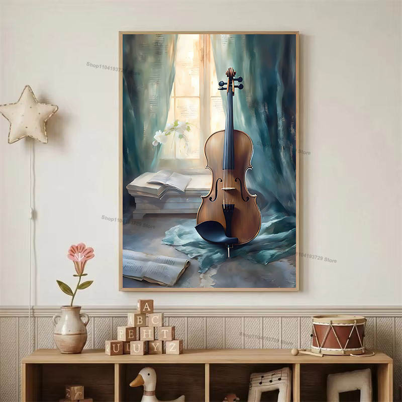 Cuadro de acuarela con diseño  - Baby Nursery Modern reseña y precio