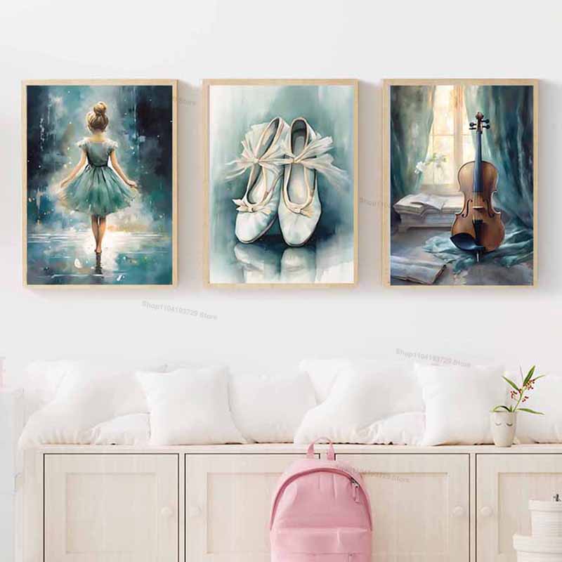 Cuadro de acuarela con diseño  - Baby Nursery Modern reseña y precio