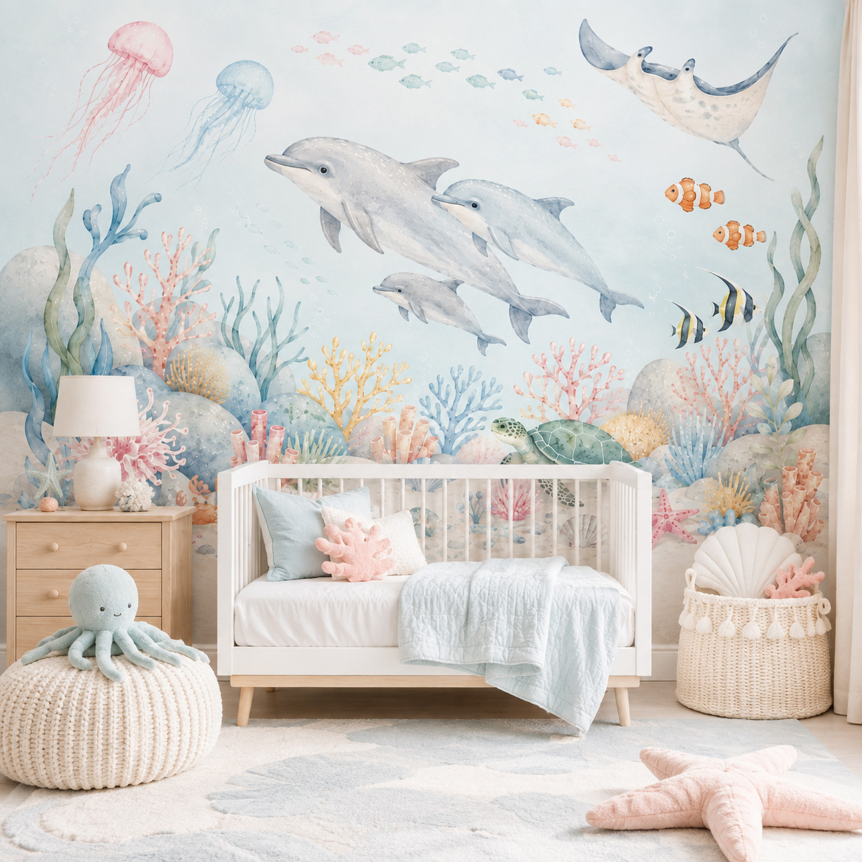 Papel Tapiz Autoadhesivo de An - Baby Nursery Peel And Stick Wallpaper reseña y precio