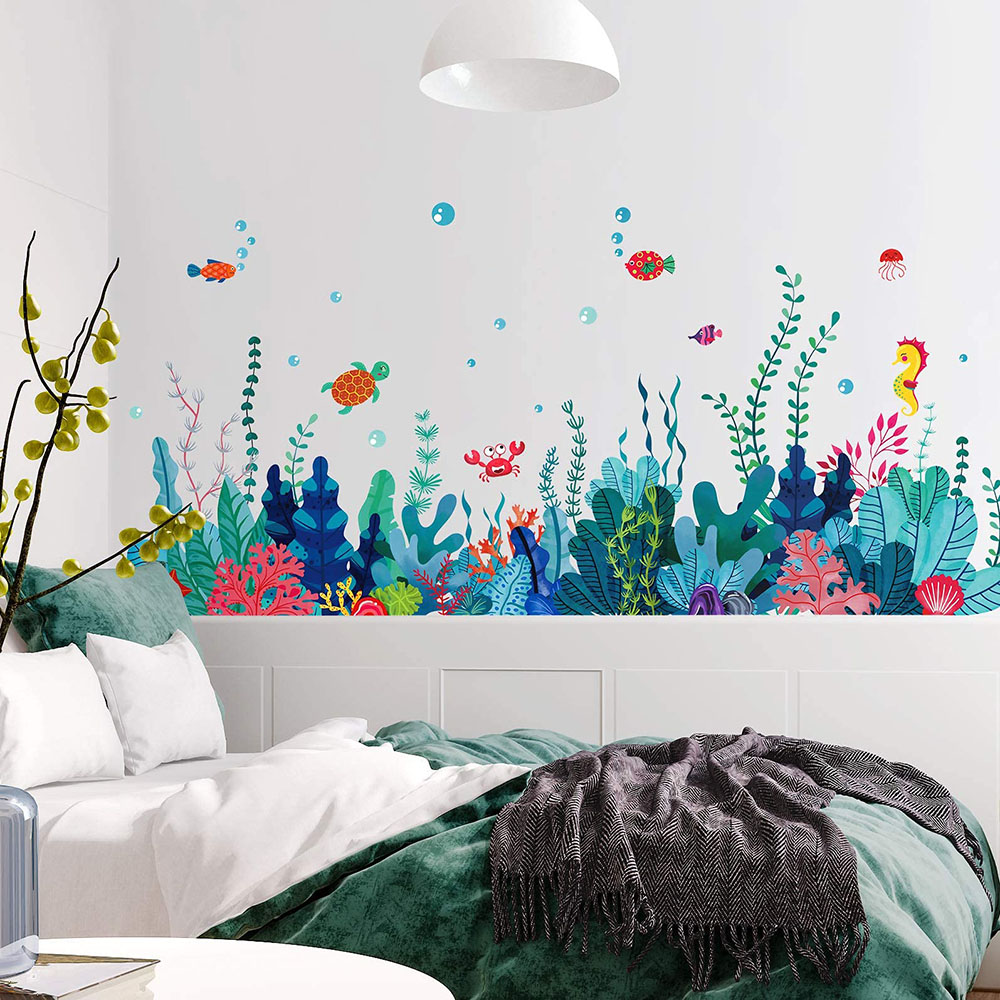 Pegatinas de pared grandes baj - Baby Nursery Under The Sea reseña y precio
