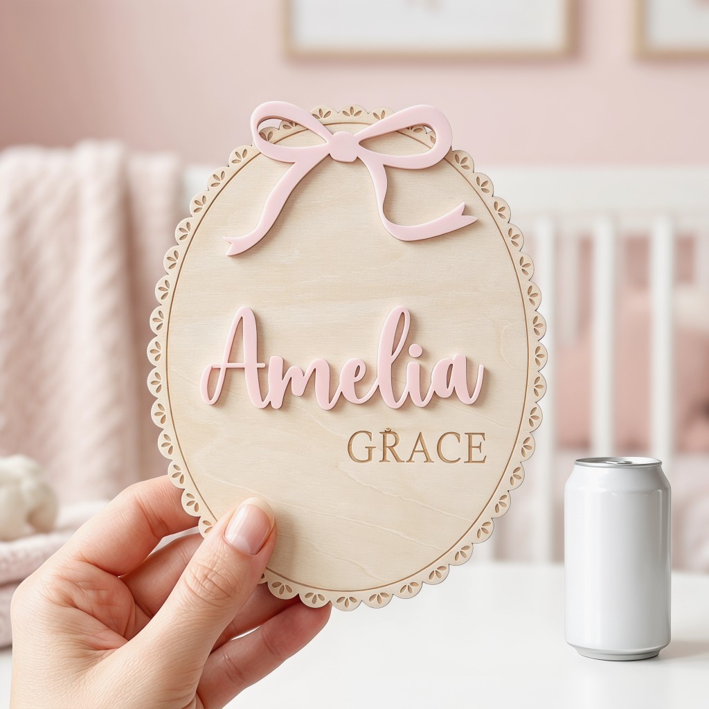 1 Pieza Placa de Madera Person - Baby Nursery Toy reseña y precio