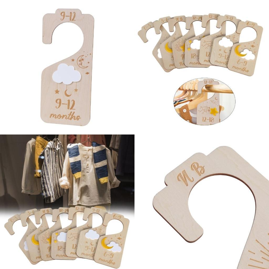 Juego 7 separadores madera par - Baby Nursery Wardrobe reseña y precio