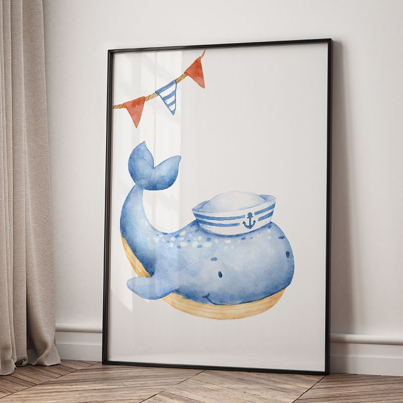 Pósteres y cuadros náuticos de - Baby Nursery Modern reseña y precio