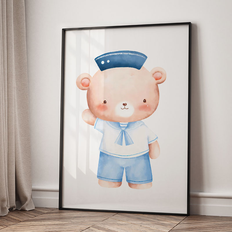 Pósteres y cuadros náuticos de - Baby Nursery Modern reseña y precio