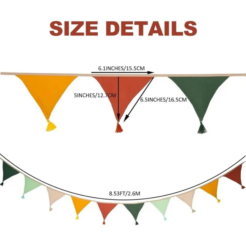 20 Banderines de Tela Multicol - Baby Nursery Bunting reseña y precio